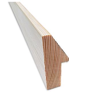 Paige White Silver Non-beveled Wood Bathroom Wall Mirror