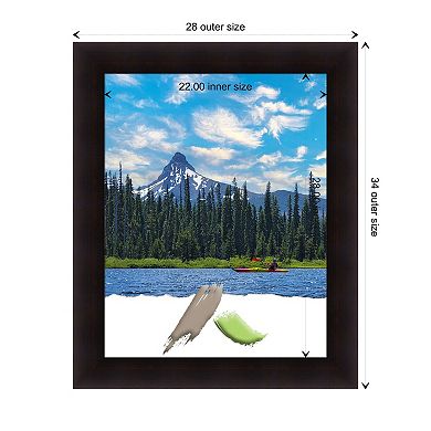 Portico Espresso Wood Picture Frame, Photo Frame, Art Frame