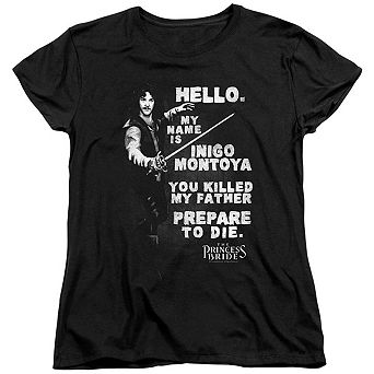 Princess Bride Hello Again Short Sleeve Womens Tee