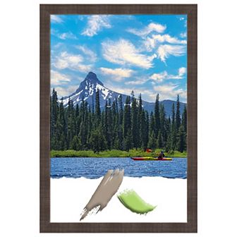 Whiskey Brown Rustic Wood Picture Frame, Photo Frame, Art Frame
