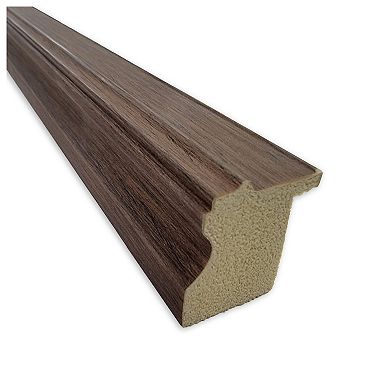 Florence Medium Brown Non-beveled Bathroom Wall Mirror