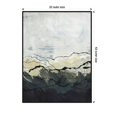 Winter Mountains I By Jennifer Paxton Parker Framed Canvas Wall Art Print