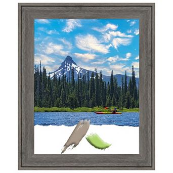 Regis Barnwood Grey Narrow Wood Picture Frame, Photo Frame, Art Frame