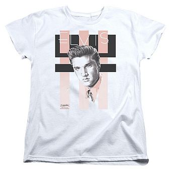 Elvis Presley Retro Short Sleeve Womens Tee