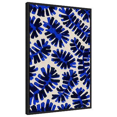 Modern Leaf Motif I By Baxter Mill Archive Framed Canvas Wall Art Print
