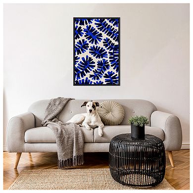 Modern Leaf Motif I By Baxter Mill Archive Framed Canvas Wall Art Print