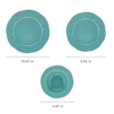 12 Pc Porcelain Dinnerware Set