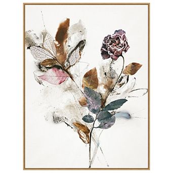 Playing Flower 1 By Design Fabrikken Framed Canvas Wall Art Print