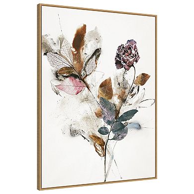 Playing Flower 1 By Design Fabrikken Framed Canvas Wall Art Print