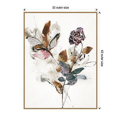 Playing Flower 1 By Design Fabrikken Framed Canvas Wall Art Print