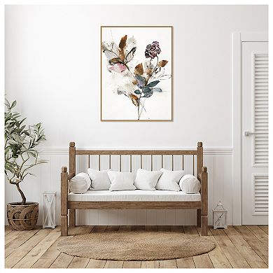 Playing Flower 1 By Design Fabrikken Framed Canvas Wall Art Print