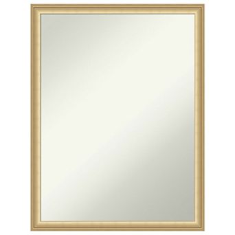 Florence Gold Non-beveled Bathroom Wall Mirror