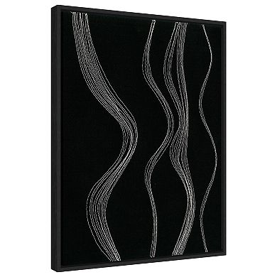 Rippling Stitches Ii By Regina Moore Framed Canvas Wall Art Print