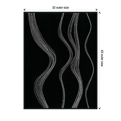 Rippling Stitches Ii By Regina Moore Framed Canvas Wall Art Print