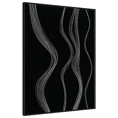 Rippling Stitches Ii By Regina Moore Framed Canvas Wall Art Print