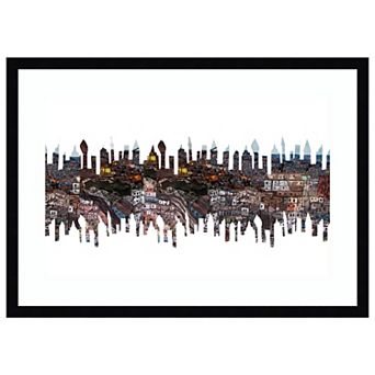 City Phantoms By Charlotte Orr Wood Framed Wall Art Print