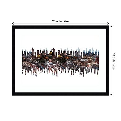 City Phantoms By Charlotte Orr Wood Framed Wall Art Print