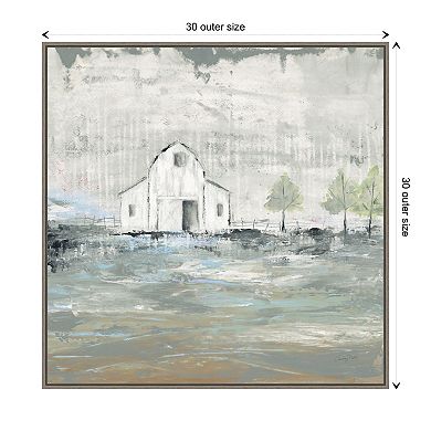 Iowa Barn I By Courtney Prahl Framed Canvas Wall Art Print