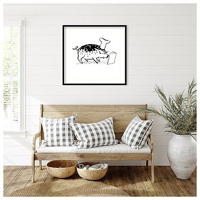 Illustration From Anyone Can Cook Published Wood Framed Wall Art Print