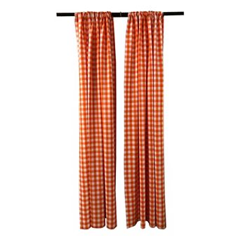 Pack 2 Polyester Gingham Checkered Backdrop, 58 By 96-inch