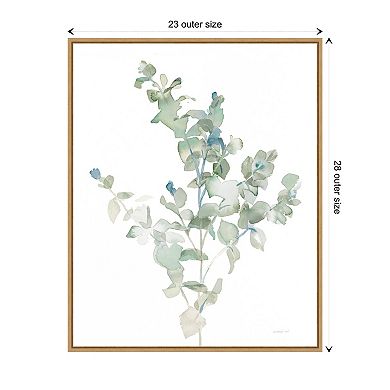 Eucalyptus Ii Cool By Danhui Nai Framed Canvas Wall Art Print