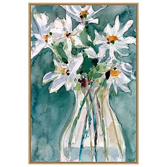 A Daisy Moment Ii By Samuel Dixon Framed Canvas Wall Art Print