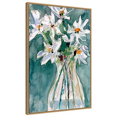 A Daisy Moment Ii By Samuel Dixon Framed Canvas Wall Art Print