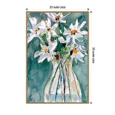 A Daisy Moment Ii By Samuel Dixon Framed Canvas Wall Art Print