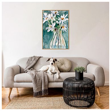 A Daisy Moment Ii By Samuel Dixon Framed Canvas Wall Art Print