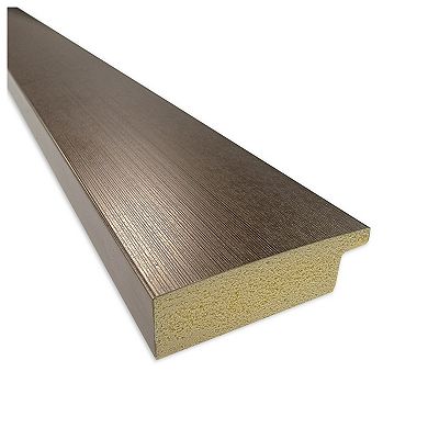 Blaine Light Bronze Narrow Beveled Framed Bathroom Wall Mirror