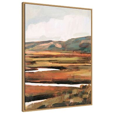Mountain Field Ii By Victoria Borges Framed Canvas Wall Art Print