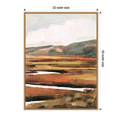Mountain Field Ii By Victoria Borges Framed Canvas Wall Art Print