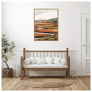 Mountain Field Ii By Victoria Borges Framed Canvas Wall Art Print