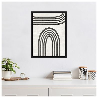 Modern Arc Iii By June Erica Vess Framed Canvas Wall Art Print