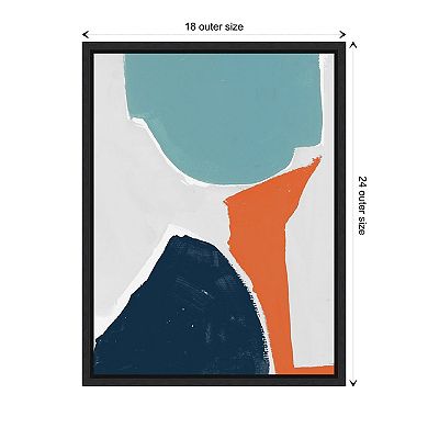 Tempo Iii By Cartissi Framed Canvas Wall Art Print