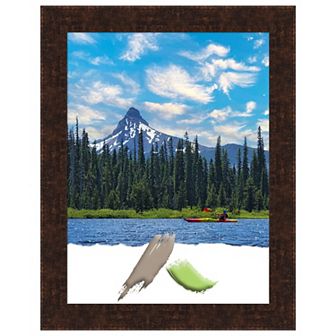 William Mottled Bronze Narrow Picture Frame, Photo Frame, Art Frame