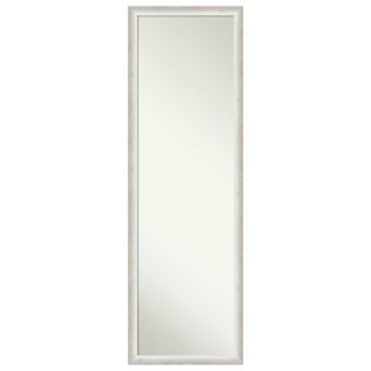 Two Tone Wood Non-beveled On The Door Mirror Full Length Mirror