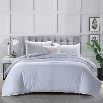 Cotton Textured Matelasse Duvet Cover Set 3 pc