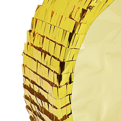 Small Number 5 Pinata, Gold Foil Fifth Birthday Party Supplies, 16 X 11 X 3"