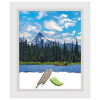 Blanco White Wood Picture Frame, Photo Frame, Art Frame