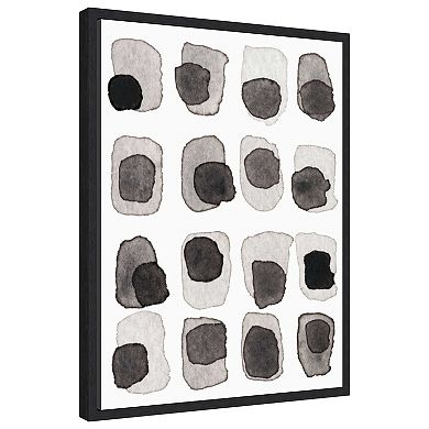 Grey Slate Iii By Nikki Galapon Framed Canvas Wall Art Print