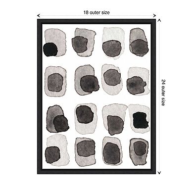 Grey Slate Iii By Nikki Galapon Framed Canvas Wall Art Print