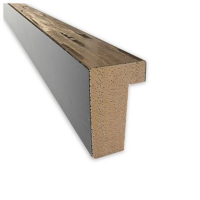 Imprint Light Bronze Non-beveled Wood Bathroom Wall Mirror