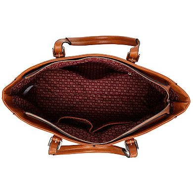 Badgley Mischka Julia XL Vegan Leather Tote Weekender Travel Bag