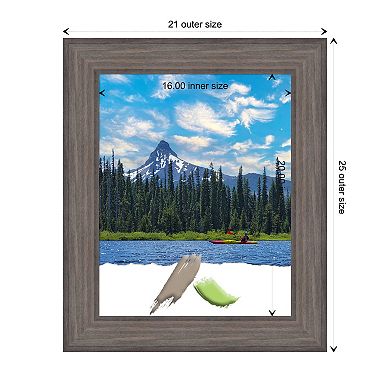 Country Barnwood Wood Picture Frame, Photo Frame, Art Frame - Photo Size 16 X 20