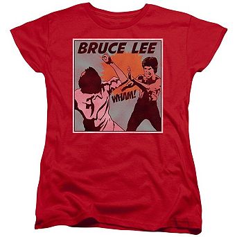 Bruce Lee Comic Panel Short Sleeve Womens Tee