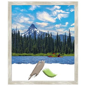 Crackled Metallic Narrow Picture Frame, Photo Frame, Art Frame