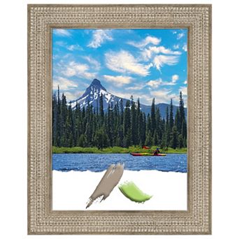 Trellis Silver Wood Picture Frame, Photo Frame, Art Frame