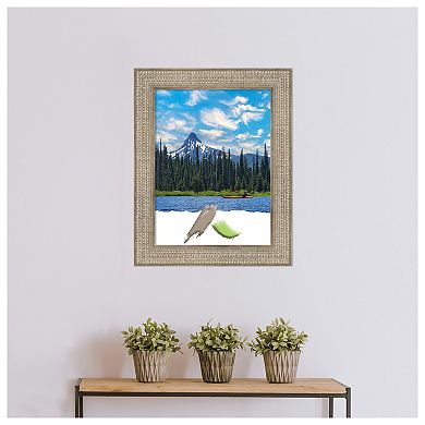 Trellis Silver Wood Picture Frame, Photo Frame, Art Frame