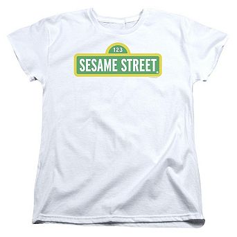 Sesame Street Logo Short Sleeve Womens Tee